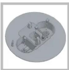 HOTPOINT-ARISTON PKL 752 UIXHA - Austausch der Düsen bei Brennern mit unabhängiger "Doppelflamme" - 2