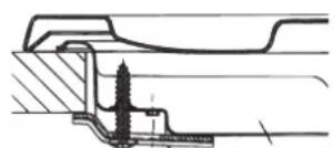 HOTPOINT-ARISTON PKL 752 UIXHA - Esquema de fijación de los ganchos - 1