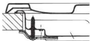 HOTPOINT-ARISTON PKL 752 UIXHA - Hook fastening diagram - 1