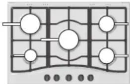 HOTPOINT-ARISTON PKL 752 UIXHA - Practical advice on using the burners - 1