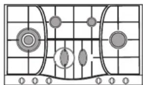 HOTPOINT-ARISTON PHN 962 TSIXHA - Consejos practicos para uso de los quemadores centrales "Semi-Eliptica" - 5