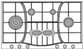 HOTPOINT-ARISTON PHN 962 TSIXHA - Praktische Ratschlage für den Gebrauch der hinteren Semi-Fischbrenner - 1