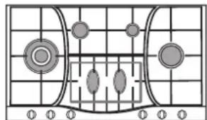 HOTPOINT-ARISTON PHN 962 TSIXHA - Consejos practicos para uso de los quemadores centrales "Semi-Eliptica" - 3