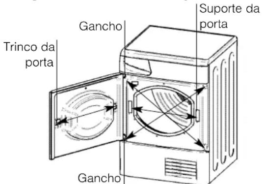 HOTPOINT-ARISTON TCL731B - Instruções de inversão da porta - 1