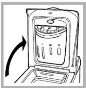 HOTPOINT-ARISTON AVTL 83 (EU) - How to open and to close the drum - 1