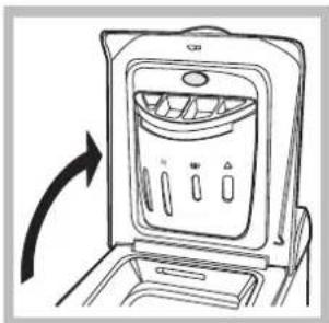 HOTPOINT-ARISTON AVTL 83 (EU) - Kak OTKpbItb n 3aKpbItb 6apa6aH - 1