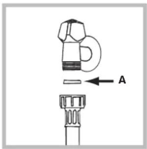 HOTPOINT-ARISTON AVTL 83 (EU) - Conexión del tubo de alimentación de agua - 1