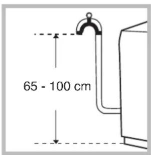 HOTPOINT-ARISTON AVTL 83 (EU) - Raccordement du tuyau de vidange - 1