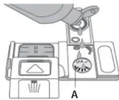 HOTPOINT-ARISTON HBC 3C26 F X - REMPLIR LE DISTRIBUTEUR DE LIQUIDE DE RINÇAGE - 2