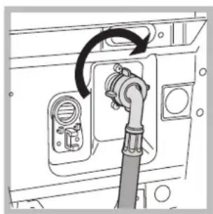 HOTPOINT-ARISTON AVTXF 149 (EU) - Raccordement du tuyau d'arrivée de l'eau - 2