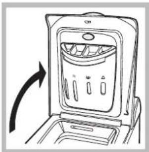 HOTPOINT-ARISTON AVTXF 149 (EU) - Comment ouvrir et fermer le tambour - 1