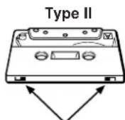 SONY TCWE725 - To record on a tape with a missing record-protect tab - 2