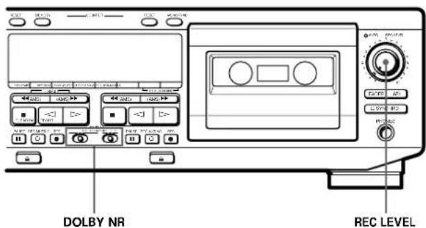 SONY TCWE725 - Use these switches (controls) to perform additional operations - 1