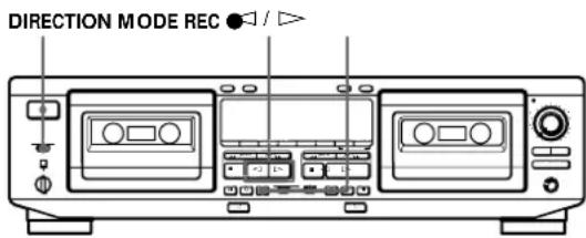 SONY TCWE725 - Enregistrement successif sur les deux platines (Enregistrement de relais) - 1