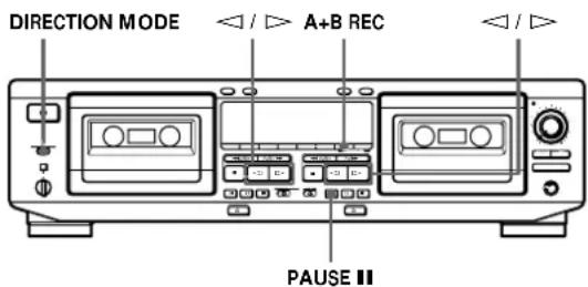 SONY TCWE725 - Grabación de la misma fuente en ambos decks (Grabación simultánea) - 1