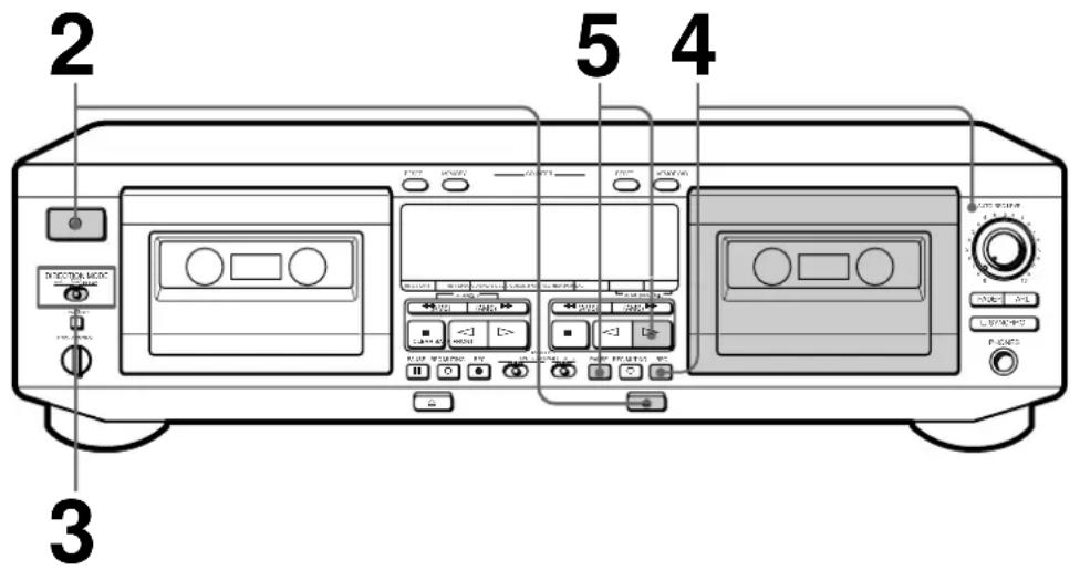 SONY TCWE725 - Gravação de cassetes - 1