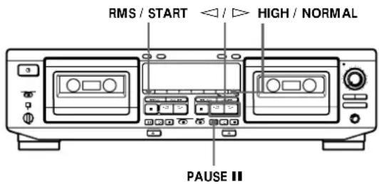 SONY TCWE725 - Recording Your Own Program (RMS Dubbing) - 1