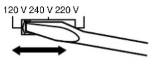 SONY STRK402 - Réglage du selecteur de tension (Modeles à code de zone E2, E3 seulement) - 1