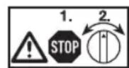 Meister Craft MPH10501 - ATTENTION! Tous les modes de service doivent uniquement etre régles alors que le moteur est complètement à l'arrêt! - 1