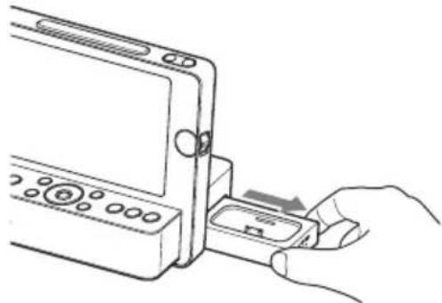 SONY ICFCL70 - Sortez complètement le plateau de connexion en tirant dessus. - 1