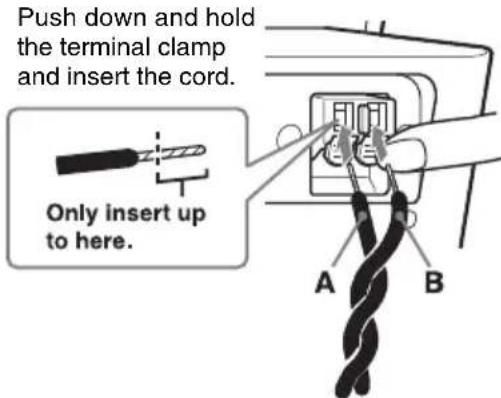 SONY ICFCL70 - Connect the cords to the AM aerial terminals. - 1