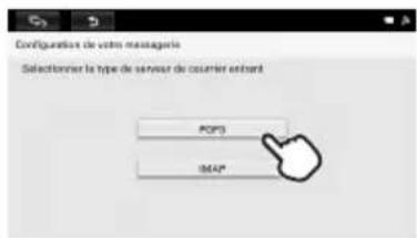 SONY DPFWA700 - Pour configurer manuellement le message électronique - 1