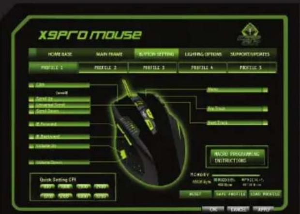 KeepOut X9PRO - Menu "Tasteneinstellung" - 1