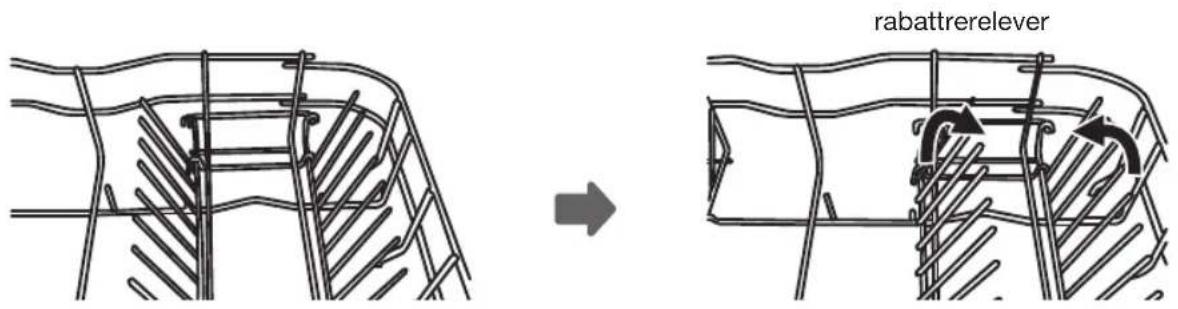 ETNA VW647RVS - Rabattre les supports du panier - 1