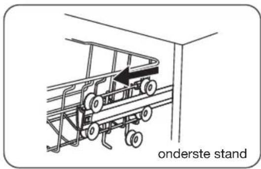 ETNA VW549ZIL - De hoogte van de bovenste korf (type 1) aanpassen (afhankelijk van het model) - 1