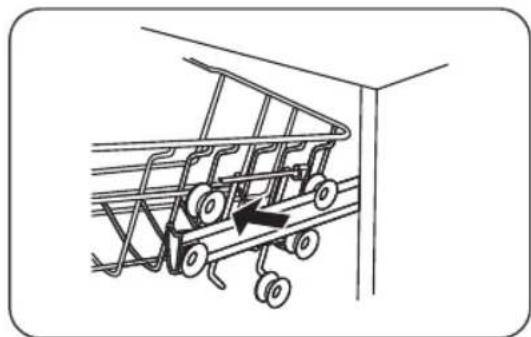 ETNA VW549ZIL - Réglage du panier supérieur type 1 (en fonction du modele) - 2