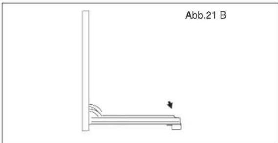 ETNA A7306FTZT - Ausbau der Ofentür (fester Drehpunkt Abb 21B/B1) - 1
