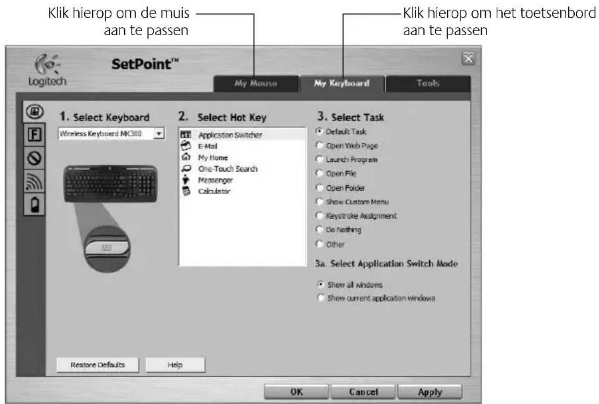 LOGITECH MK300 - Het toetsenbord en de muis aanpassen - 1