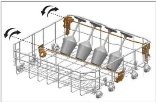 OCEANIC OCEALVE1249B - Lower Basket Glass Holder (varie selon le modèle) - 1