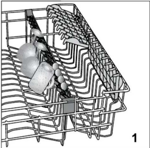 OCEANIC OCEALVE1249B - Support pour verres du panier supérieur (varie selon le modèle) - 1