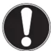 Micromaxx MD 16472 - WARNING! Warning vor Gefahr durch heiße Oberflächen! - 1