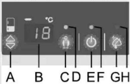 Pelgrim PKS3178F - Autres réglages Autres réglage Signal sonore continu – Alarme signalant que la porte du réfrigérateur est ouverte - 1