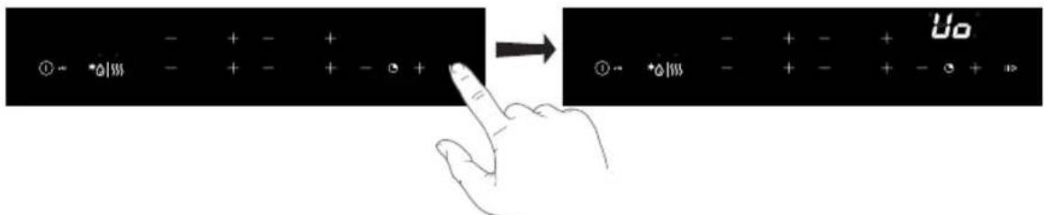 Pelgrim IK4083M - Activate the setting menu: - 1