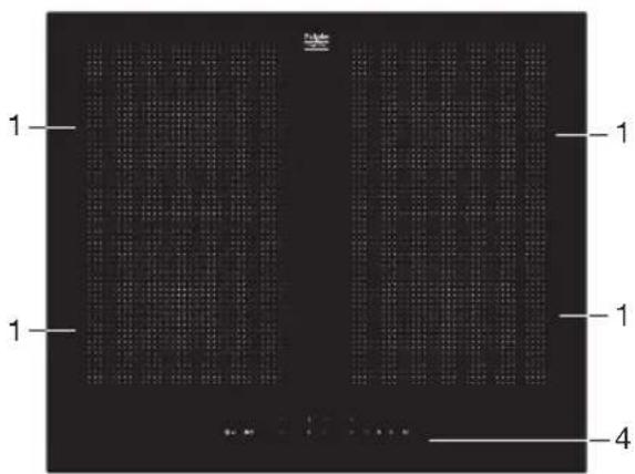 Pelgrim IK4064R - Inductiekookplaat - 4