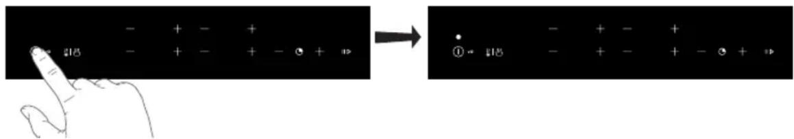 Pelgrim IK4064R - Use of the touch keys - 1