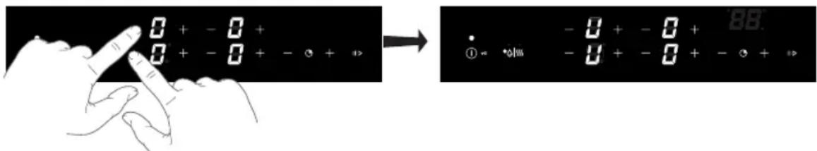 Pelgrim IK4064R - Link the bridge cooking zones - 1