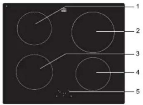 Pelgrim IDK464ONY - Induction hob - 1