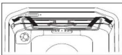 Pelgrim OVM426MAT - Dépliage de l'objet gril vers le bas - 3