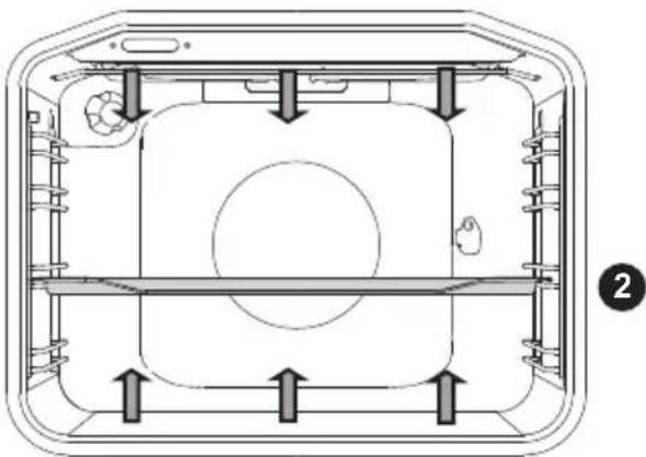 Pelgrim OVM426MAT - Chaleur par le haut + chaleur par le bas - 1