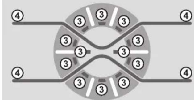 HOOVER WDXT45 385AS - 2) Boutons de selection d'un programme - 1