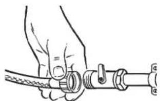 HOOVER HNWF616714S - Connecting to the cold water supply - 2