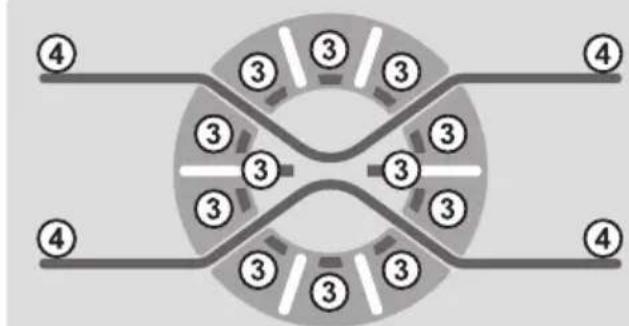 HOOVER WDMT 4138AH184 - 2) Boutons de SELECTION D'UN PROGRAMME - 1