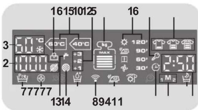 HOOVER WDMT 4138AH184 - Display - 1