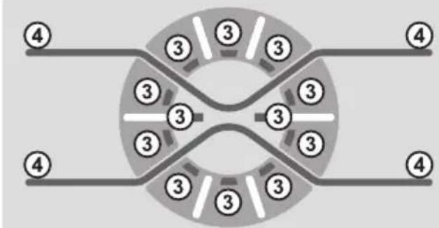 HOOVER WDMT 4138AH184 - 2) PROGRAMAUSWAHLTASTEN - 1