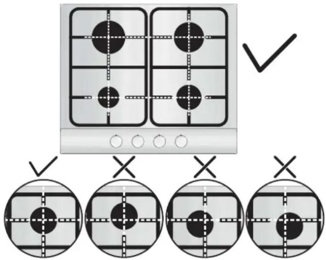 HOOVER HHG6BF4WVX - A TÜZHELYLAP HASZNÁLATA FELHASZNÁLÓI UTASÍTÁSOK - 1