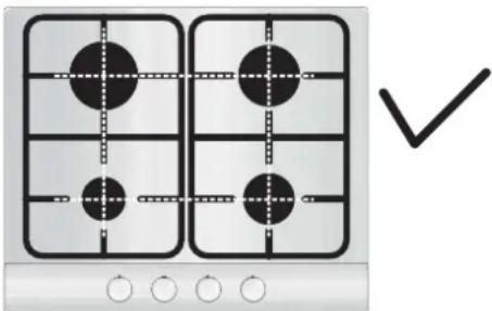 HOOVER HHG6BF4WVX - ИНСТРУКЦИИ ПО ЭКСПЛУАТАЦИИ ВАРОЧНОЙ ПОВЕРХНОСТИ - 1